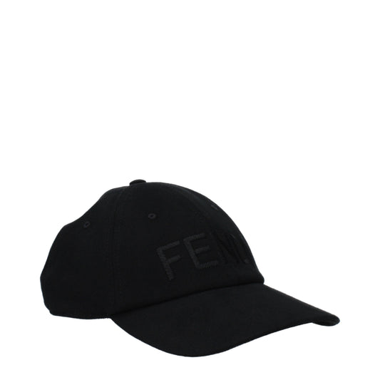 Fendi Baseball cap in black cotton