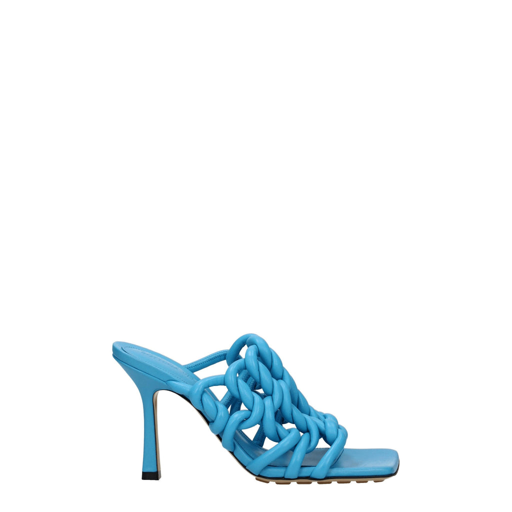 Bottega Veneta Padded Leather High Heels – Blue