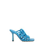 Bottega Veneta Padded Leather High Heels – Blue