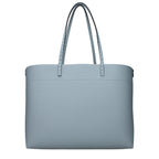 Fendi Medium Roll Light Blue Selleria shopper with 218 hand-sewn topstitches