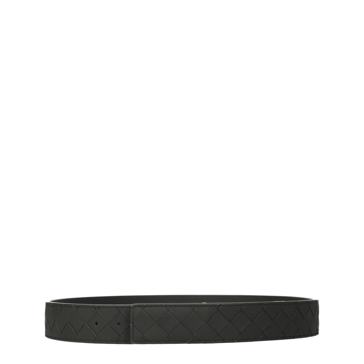 Bottega Veneta Men's Intrecciato Silent Luxury Leather Belt