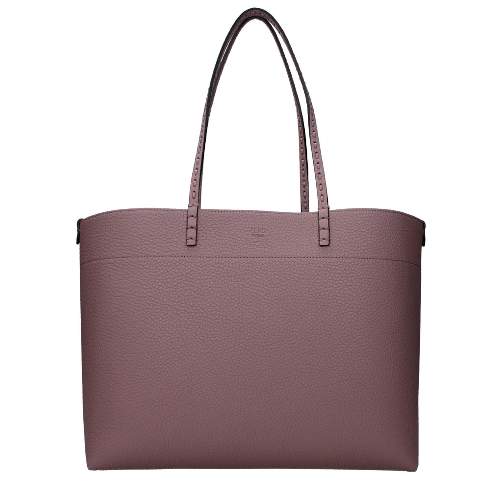 Fendi Medium Roll Rose Selleria shopper with 218 hand-sewn topstitches