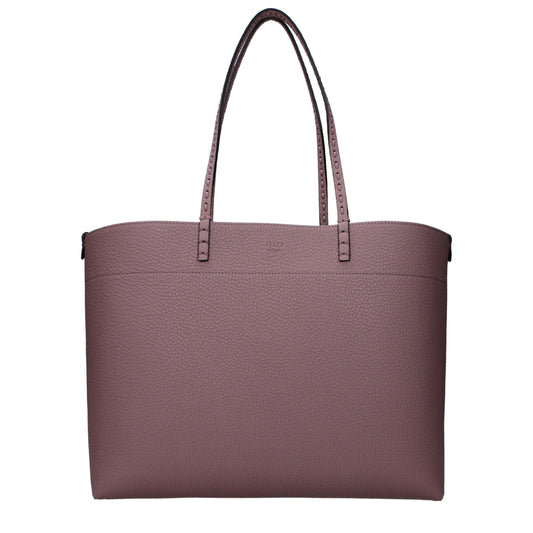 Fendi Medium Roll Rose Selleria shopper with 218 hand-sewn topstitches