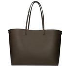 Fendi Medium Roll Khaki Selleria shopper with 218 hand-sewn topstitches