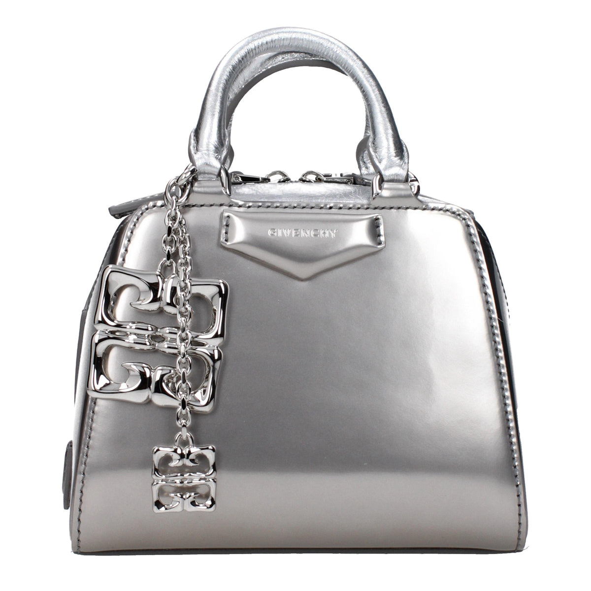 Givenchy Nano Antigona Cube bag in laminated leather with charm