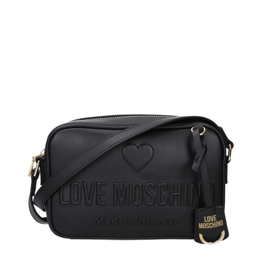 Love Moschino Black Polyurethane Shoulder Bag
