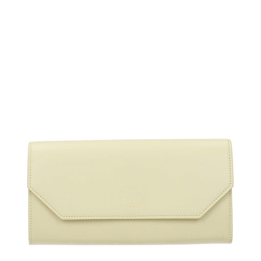 Balenciaga Giallo and Champagne Leather Wallet