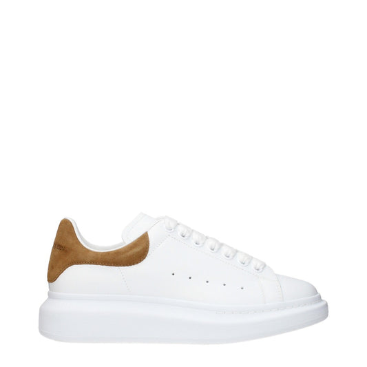 Alexander McQueen White/Brown Leather and Suede Sneakers