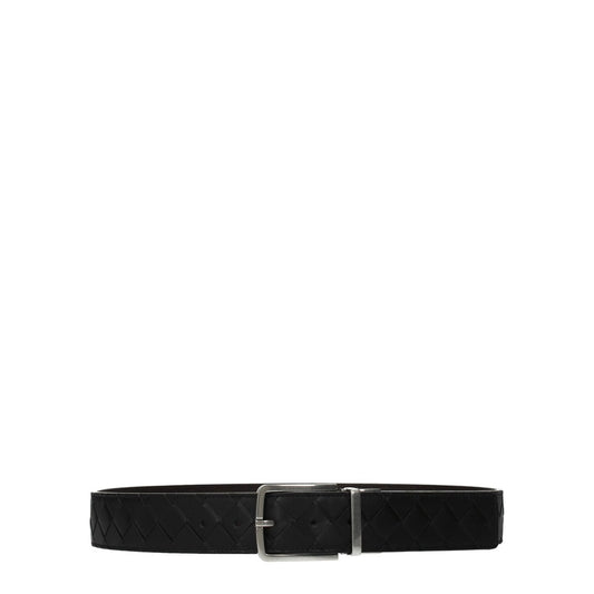 Bottega Veneta Leather Belt – Black / Dark Brown
