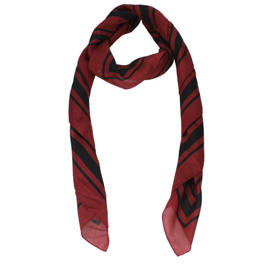 Burberry Silk-Blend Foulard – Rosso / Nero