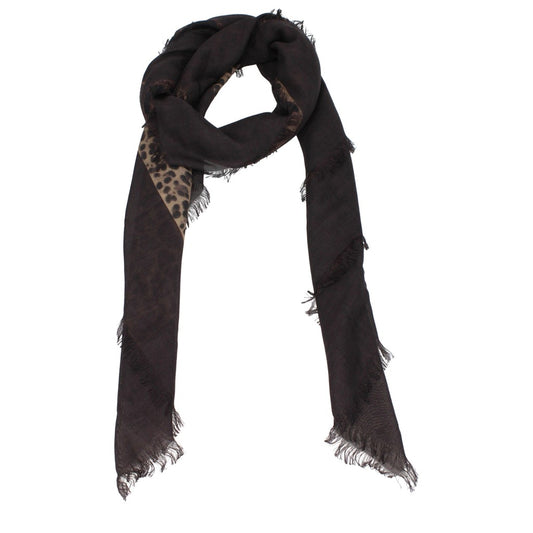 Valentino Garavani Cashmere Silk Foulard – Marrone