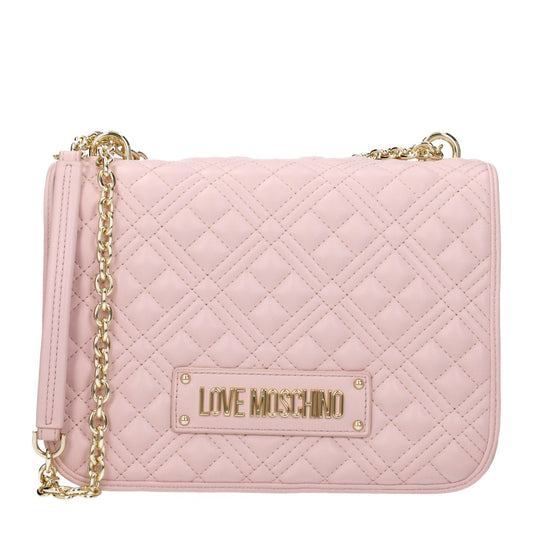 Love Moschino Pink Polyurethane Shoulder Bag