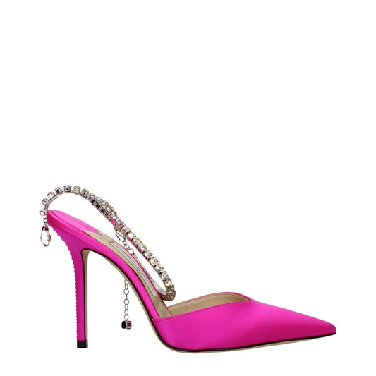 Jimmy Choo Fuchsia Leather Pointed Toe Pumps