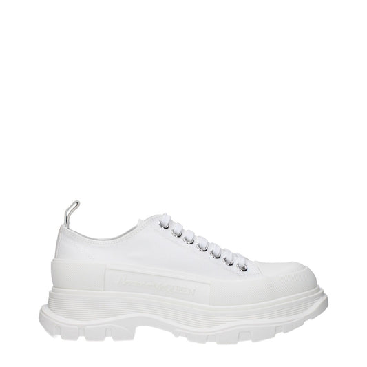 Alexander McQueen Black and White Fabric Sneakers