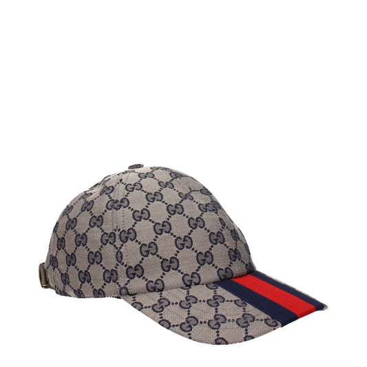 Gucci Beige and Ebano Fabric Hat