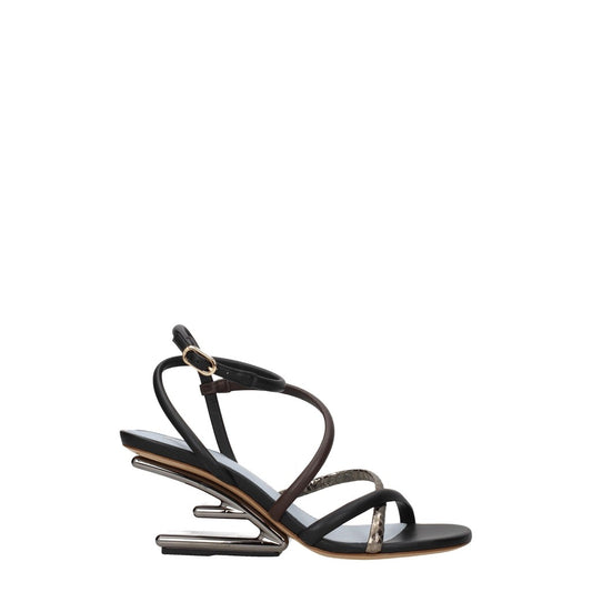 Fendi Multicolour Leather Open Toe Sandals