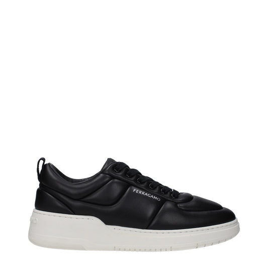 Salvatore Ferragamo Black Round Toe Shoes