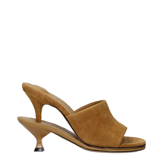 Jacquemus Brown & Camel Open Toe Heels