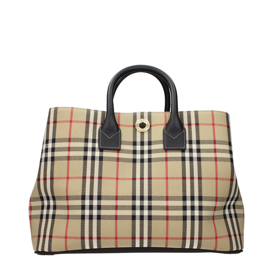 Burberry Beige / Black Tote Bag