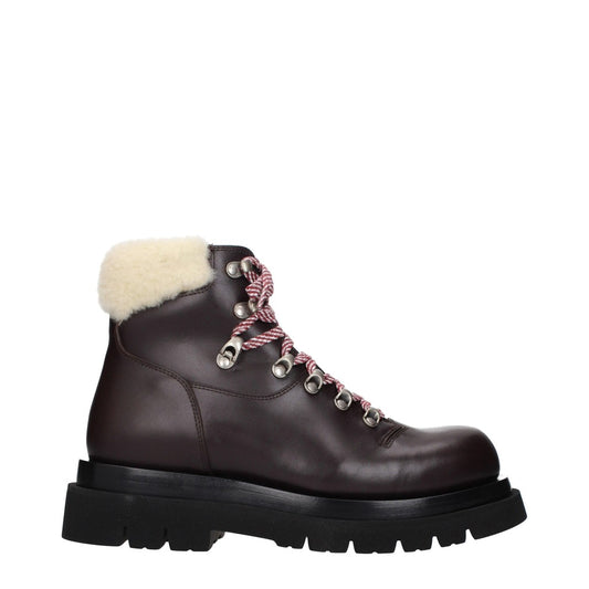 Bottega Veneta Marrone & Porridge Leather and Fur Shoes