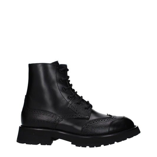 Alexander McQueen Black Leather Shoes