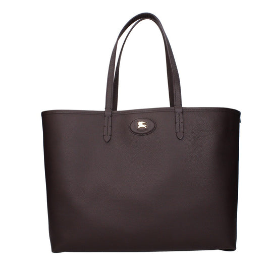 Burberry Tote Bag – Brown / Beige Leather and Fabric