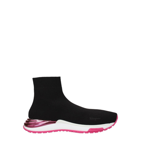 Salvatore Ferragamo Black Fabric Shoes