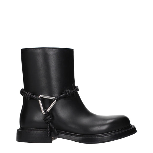 Bottega Veneta Nero Leather Round-Toe Shoes