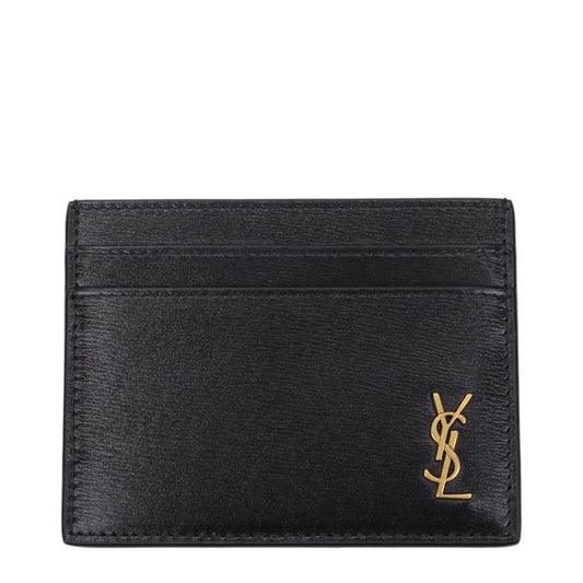 Saint Laurent Leather Card Holder – Nero Black
