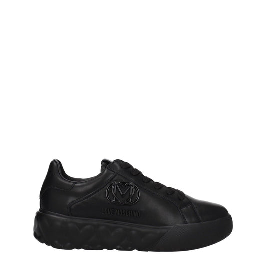 Love Moschino Black Leather Shoes