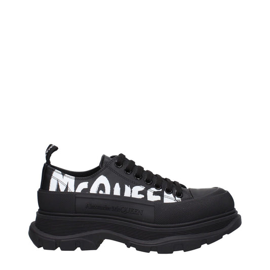 Alexander McQueen Black and White Rubber Sole Shoes