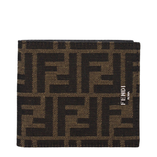 Fendi Brown Small Leather Goods Wallet