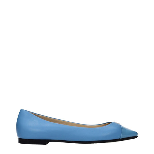 Jimmy Choo Leni Celeste Patent Leather Flats