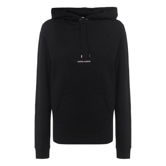 Saint Laurent Black Cotton Sweatshirt