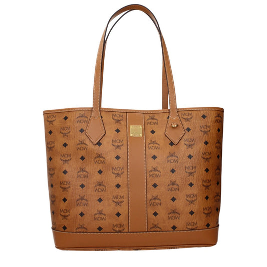 MCM Nero Fabric and Leather Tote