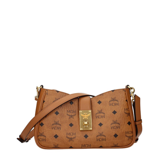 MCM Monogram Brown/Cognac Shoulder Bag