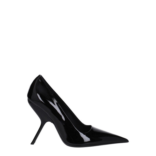 Salvatore Ferragamo Beige Patent Leather Pointed Pumps