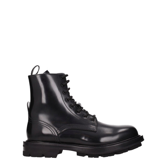 Alexander McQueen Black Leather Shoes