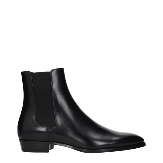 CELINE Black Leather Pointed Toe Shoes