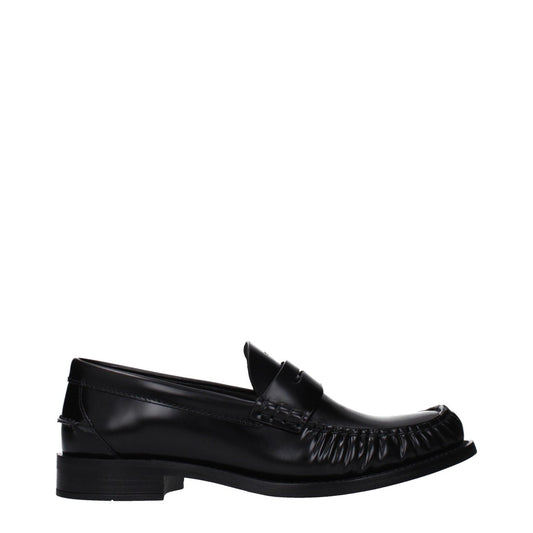 Prada Nero Round Toe Rubber Sole Shoes