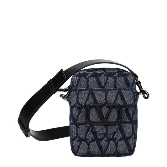 Valentino Garavani Denim Leather Bag – Blue