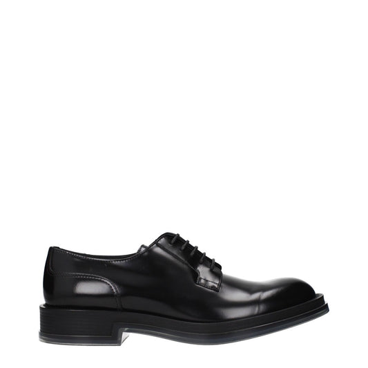 Alexander McQueen Black Round Toe Sneakers