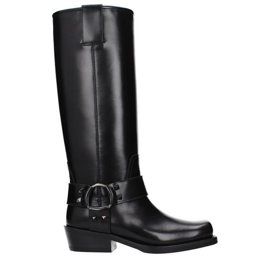 Valentino Garavani Black Square Toe Shoes