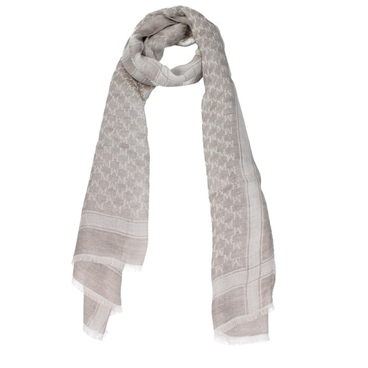 Max Mara Wool and Silk Foulard in Grigio