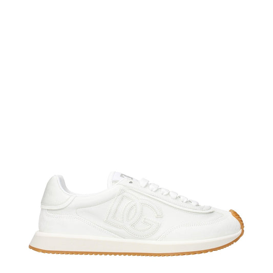 Dolce & Gabbana Bianco Leather and Suede Sneakers