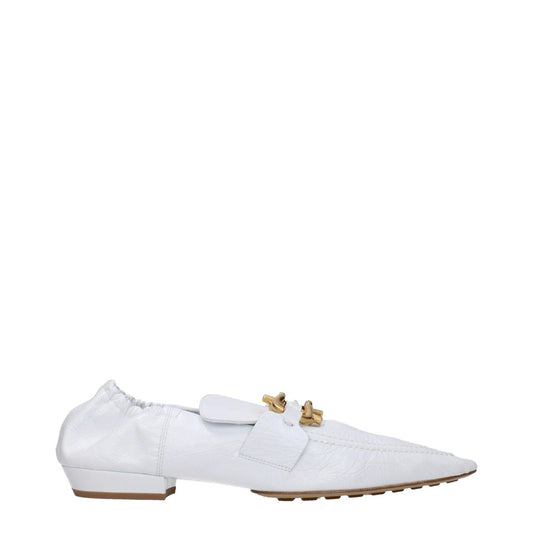 Bottega Veneta Pointed Toe Leather Shoes – Bianco