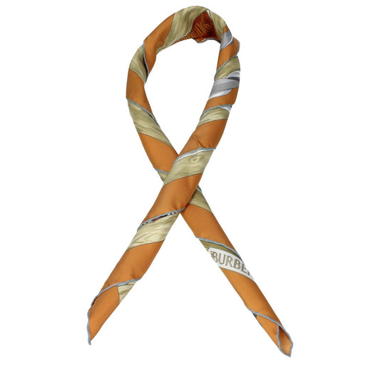 Burberry Orange Silk Foulard
