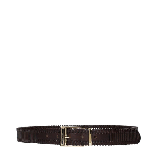 Salvatore Ferragamo Brown Leather Belt