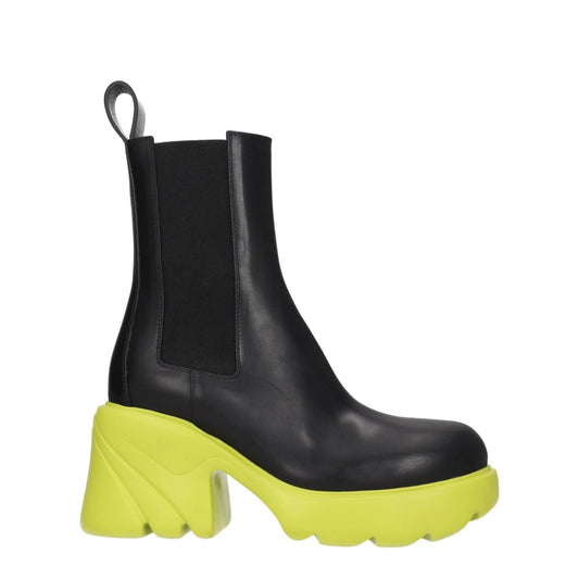 Bottega Veneta Black Leather Heeled Boots