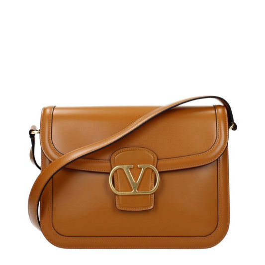 Valentino Garavani Leather Shoulder Bag – Brown
